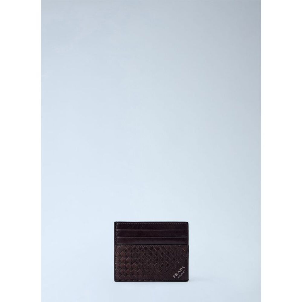 Prada Men Leather Card Holder